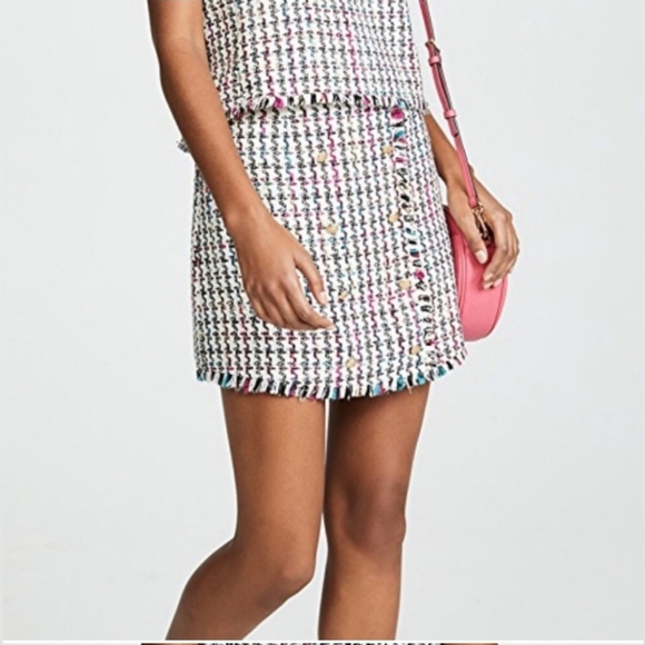 LEYDEN | Monroe Tweed Mini Skirt Women's Size X Small - Picture 5 of 6